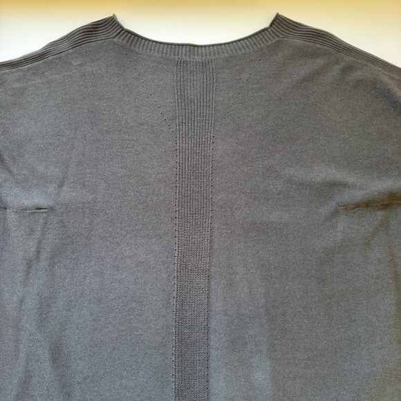 Lululemon Be At Ease Poncho Graphite Grey Knit Cashmere Blend Sweater One Size - Picture 15 of 15